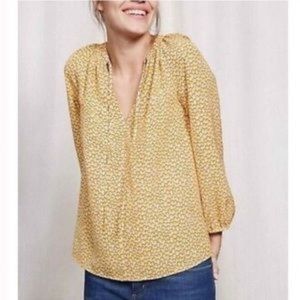 BODEN YELLOW PEASANT TOP SZ 6P